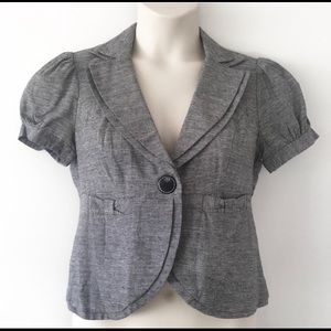 My Michele linen short sleeve blazer